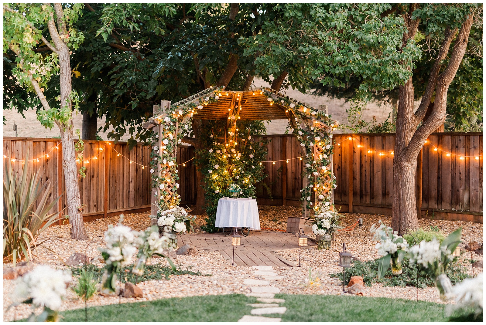 Backyard Forest Wedding